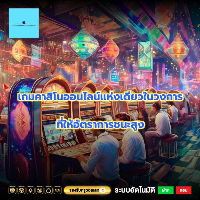 เกมคาสิโนออนไลน์แห่งเดียวในวงการ ที่ให้อัตราการชนะสูง